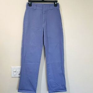 Blue Dickies Workers Crop Roll Hem Size 0